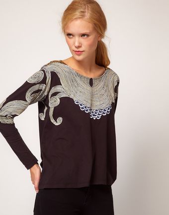 Sass And Bide  Defy The Odds Placement Print Tee - Lyst