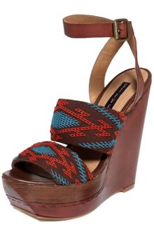 Steve Madden Bernidet Platform Wedge Sandals - Lyst
