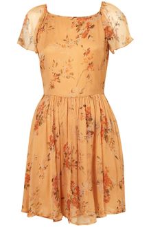Topshop Autumn Meadow Frill Dress - Lyst