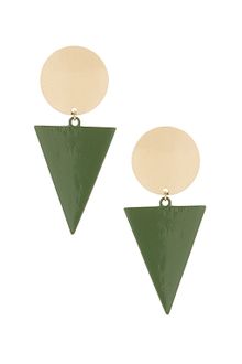 Topshop Circle Triangle Drop Earrings - Lyst