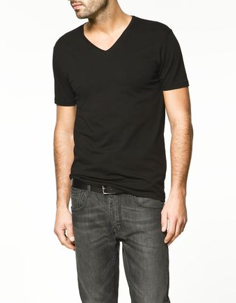 Zara Super Slimfit Tshirt - Lyst