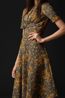 Burberry Prorsum Floral Print Ottoman Dress - Lyst