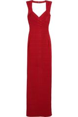 Hervé Léger Cutoutback Bandage Gown