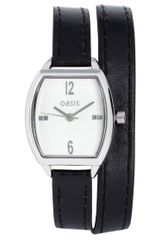 Oasis  Tonneau Leather Strap Watch