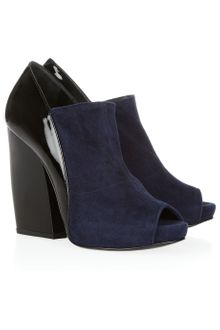 Pierre Hardy Glossedleather and Suede Ankle Boots - Lyst
