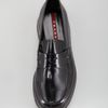 Prada Spazzolato Rubbersole Loafer in Black for Men - Lyst