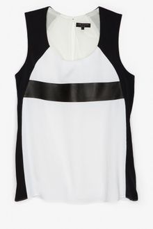 Rag & Bone Lara Colorblock Leather Tank - Lyst