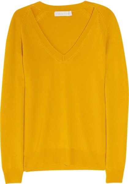 Stella Mccartney Wool and Cashmereblend Sweater in Yellow (saffron) - Lyst