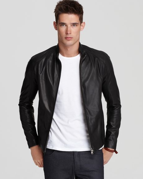 Theory Arvid L Leather Jacket in Black for Men | Lyst