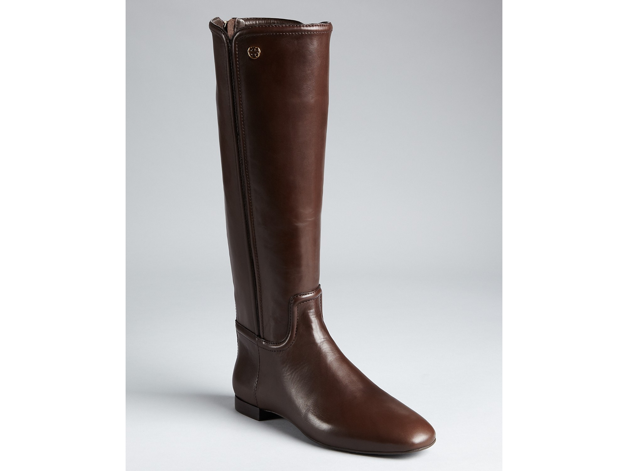 tory burch riding boots brown