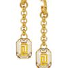 Versace Goldplated Crystal Earrings in Gold - Lyst