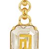 Versace Goldplated Crystal Earrings in Gold - Lyst