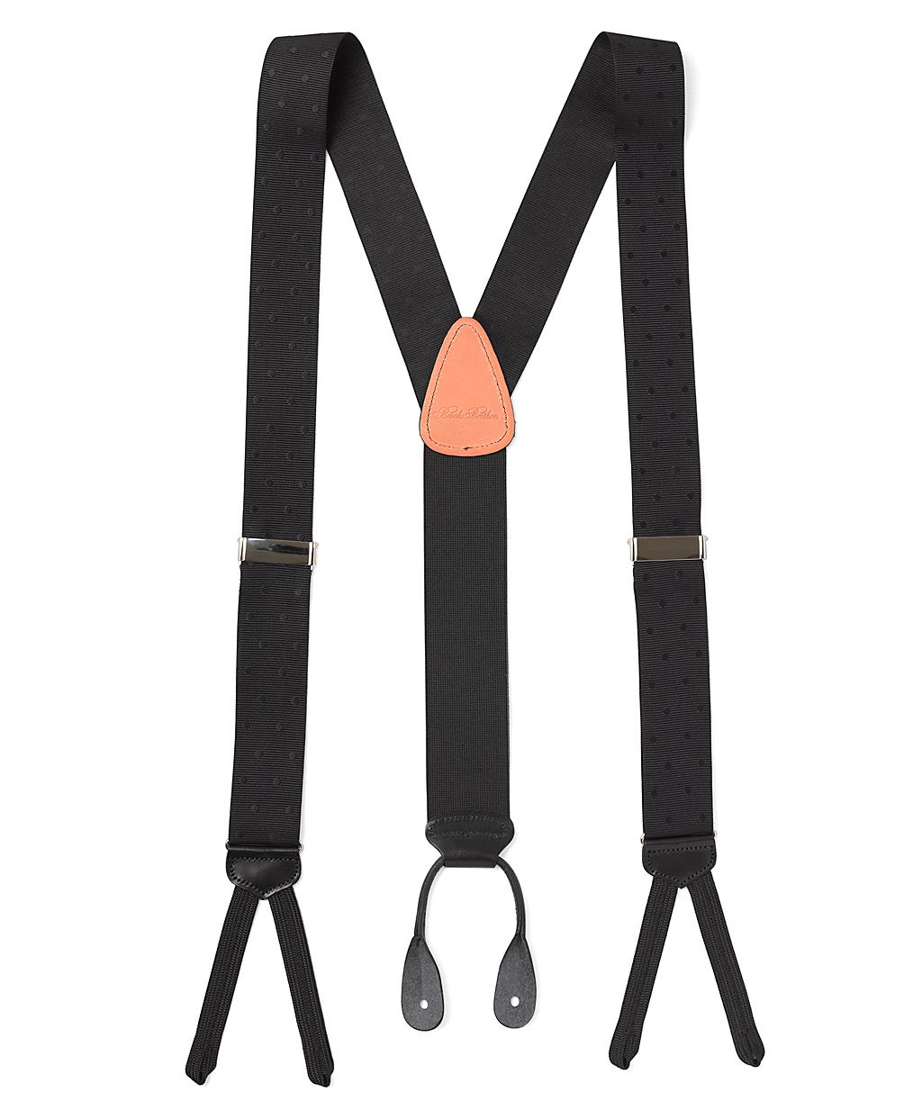 Brooks Brothers Formal Dot Suspenders in Black for Men Lyst