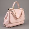 Dolce & Gabbana Leather Tote in Pink - Lyst