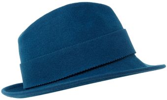 Helene Berman Wavy Edge Trilby Hat - Lyst