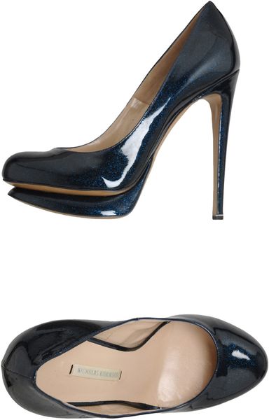 Nicholas Kirkwood Platform Pumps in Blue - Lyst