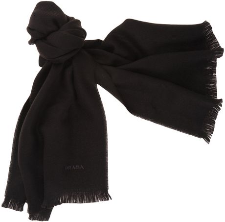 Prada Oblong Scarf in Brown for Men - Lyst