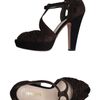 Prada Platform Sandals in Black (brown) - Lyst