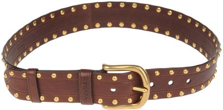Prada Belt in Brown (cocoa) - Lyst