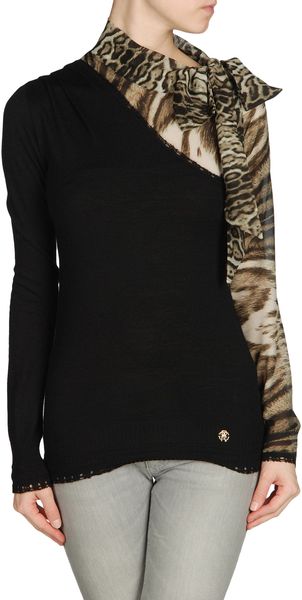 Roberto Cavalli Long Sleeve Sweater - Lyst