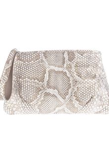 Zagliani Python Clutch Bag - Lyst