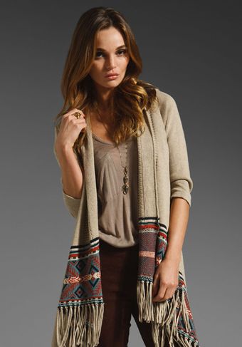 Autumn Cashmere Fringe Drape with Navajo Border - Lyst