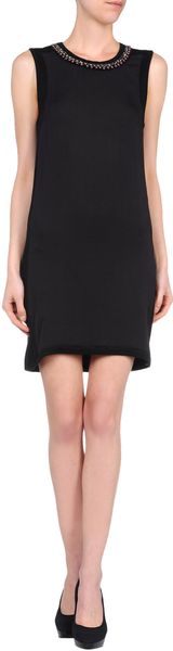 Chloé Short Dress in Black - Lyst