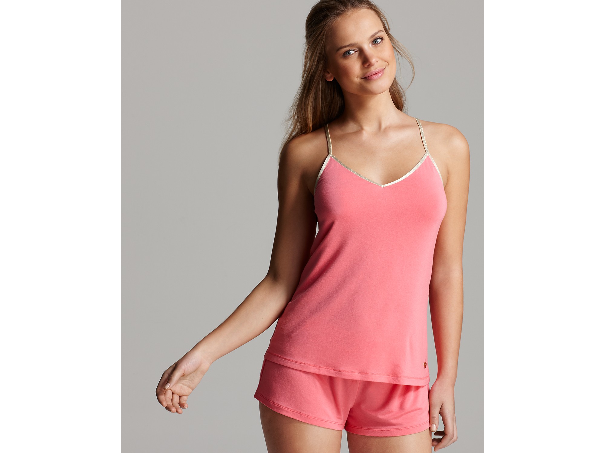 Juicy Couture Modal Spandex Camisole in Pink (watermelon pink) Lyst