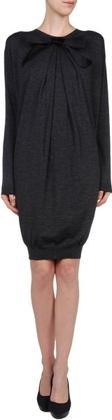 Lanvin Short Dress in Blue - Lyst