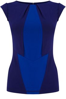 Karen Millen Colourblock Tshirt - Lyst