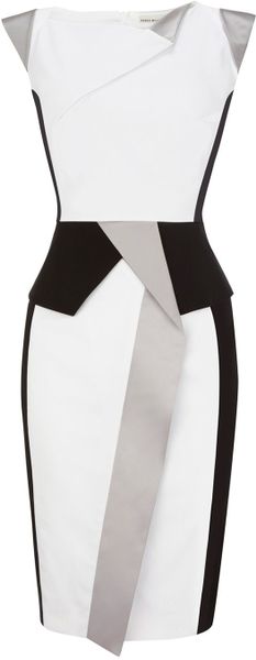 Karen Millen Colourful Sculptural in White - Lyst