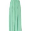 Rachel Gilbert Sonya Sequined Bodice Silk Crepe Gown in Green (mint) - Lyst