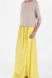 Tibi Silk Maxi Skirt - Lyst