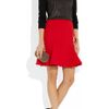 Versace Flared Wool Skirt in Red - Lyst