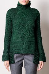 Alexander McQueen Chunky Aran Knit Sweater