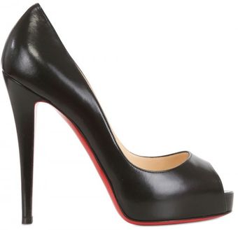 Christian Louboutin 120mm Very Prive Kid Open Toe Pumps - Lyst
