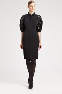 Fendi Laquer-sleeve Dress - Lyst