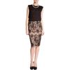 Lanvin Lace Pencil Skirt in Brown (floral) - Lyst