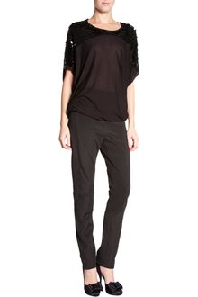Lanvin Pailette Shoulder Top - Lyst