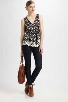 Marc By Marc Jacobs Odessa Belted Print Top - Lyst
