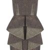 Matthew Williamson Speckled Weave Frill Bodice Dress in Brown (hazelnut) - Lyst