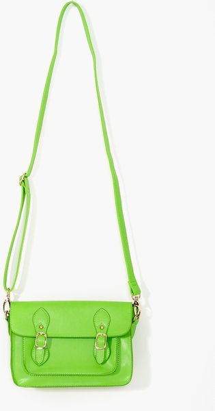 Nasty Gal Neon Satchel  in Green - Lyst