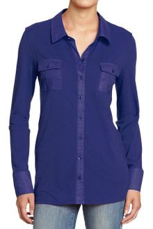 Old Navy Jersey Military Shirts - Lyst