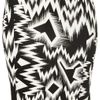 Topshop Crazy Ikat Print Bodycon Skirt in Black - Lyst
