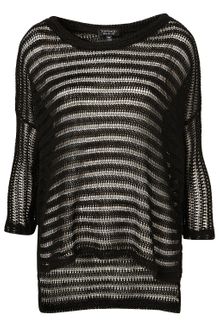 Topshop Ladder Stripe Sweater - Lyst