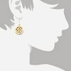 Tory Burch Labyrinth Grid Dangle Earrings in Gold - Lyst
