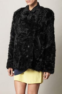 Acne Alison Shearling Coat - Lyst