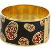Alexander Mcqueen Black Skull Printed Bracelet in Black (b) - Lyst