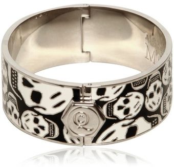 Alexander McQueen Skulls All Around Brass Bracelet - Lyst