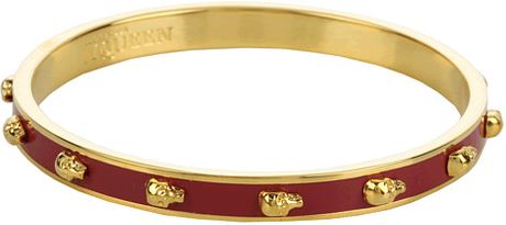 Alexander Mcqueen Brown Studded Bracelet in Brown (c) - Lyst